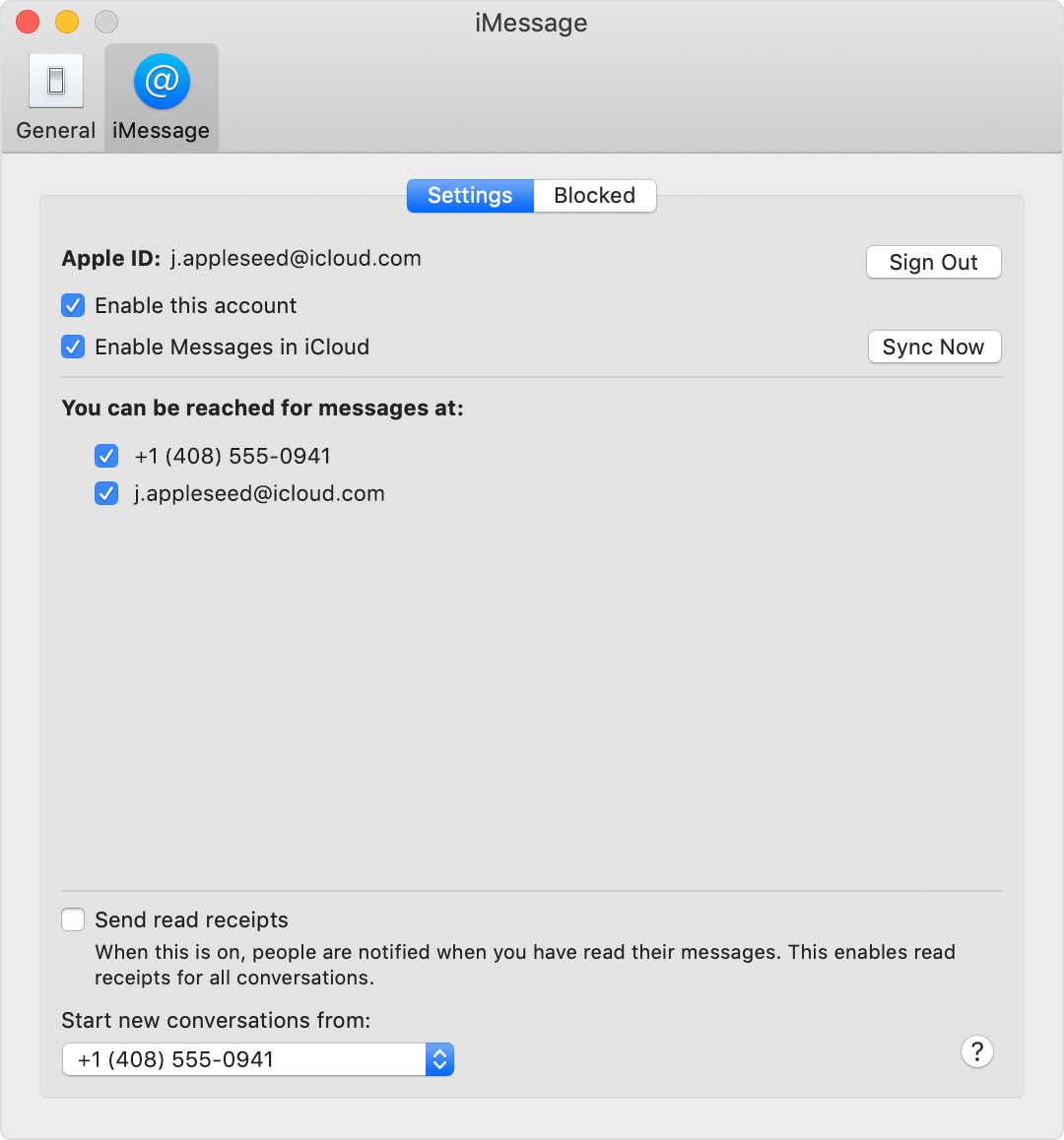 change your apple id for imessage on mac